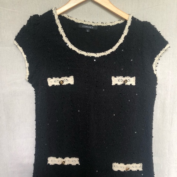 Vintage Inspired COURAGE.b Dress with Sparkles - Picture 4 of 7